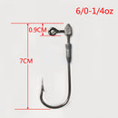 15 Pcs Masterpro Chemically Sharpened 6/0, 1/4 OZ Jig Heads Fishing Tackle Hook - Bait Tackle Direct