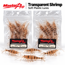 MasterPro 20pcs 6.5cm Transparent Shrimp Soft Plastic Fishing Lures