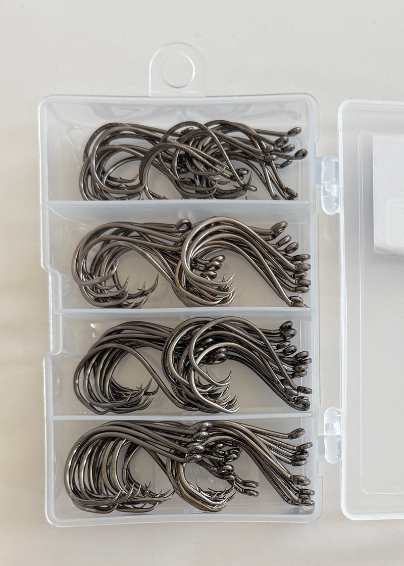 100 X Chemically Sharpened Octopus Circle Hooks 4 Sizes 2/0-5/0 Fishing Tackle