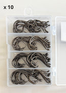 5/10 boxes Chemically Sharpened Octopus Circle Hooks 4 sizes 2/0-5/0 Fishing Tackle - Bait Tackle Direct