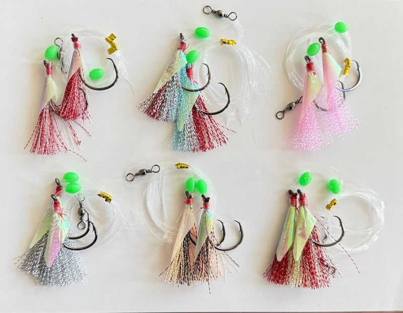 Custom Designed Snapper Fishing Rigs in Size 5/0 Octopus Circle Hook