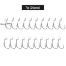 MASTERPRO 7g Weighted Worm Hook 20pcs Soft Plastic Jig | Bream Flathead Bass