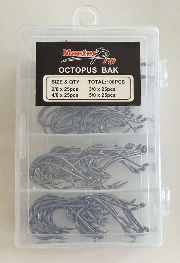 5/10 boxes Chemically Sharpened Octopus Beak Hooks 4 sizes 2/0-5/0 Fishing Tackle