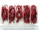 🎣 CLEARANCE – 100pcs Red Octopus Beak Hooks Kit | 7/0 & 8/0 + FREE Tackle Box | $19.90