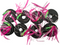 MASTERPRO 8pcs Sliding Skirt Fishing Rigs – Pink Skirt with 4/0 Inline Circle Hook & 40lb Leader