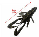 15pcs 8cm Fishing Soft Plastic Yabbie Lure Tackle Special W 10Jig heads - Bait Tackle Direct