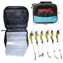 MASTERPRO Fishing Rig Wallet + 6pcs 8cm Prawn Rigs | Bream Flathead