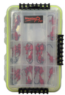 MASTERPRO Complete Australian Waters Kit 28PC Twin Ring Fish Head Jighead Set + FREE Waterproof Tackle Box