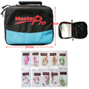 MasterPro Rig Grab Fishing Lure Wallet Bag – 10 Clear Pockets Tackle Holder + Bonus 10 Pre-Tied Rigs AA