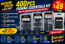 🎣 ONE KIT. HUNDREDS OF FISHING SETUPS. 400PCS TERMINAL TACKLE KIT – ONLY $49