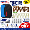 MASTERPRO Ready-To-Fish Yabby Kit – 40 Glow & Natural Soft Plastics, 10 Premium Jigheads & Tackle Wallet