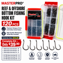 MASTERPRO® Reef & Offshore Bottom Fishing Hook Kit – 120pcs