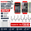 MASTERPRO® Gummy Shark & Mulloway Heavy Hook Kit – 100pcs