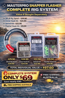 🎣 MASTERPRO SNAPPER FLASHER COMPLETE RIG SYSTEM