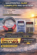 MASTERPRO Surf Complete Rig System 40LB Pre-Tied Paternoster Beach Fishing Kit AU