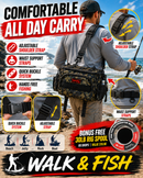 MASTERPRO® Fishing Tackle Bag with 2 Tackle Boxes + FREE 30LB Rig Spool