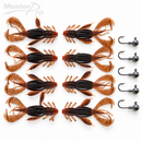 MasterPro 8pc 12cm Craw Blaster Soft Plastic Lures + 5 Jigheads