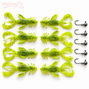 MasterPro 8pc 12cm Craw Blaster Soft Plastic Lures + 5 Jigheads