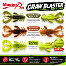 MasterPro 8pc 12cm Craw Blaster Soft Plastic Lures + 5 Jigheads