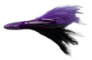 1x Purple Colour Game Feather Trolling Lure Deep Sea Fishing Marlin Tuna Wahoo Tackle - Bait Tackle Direct