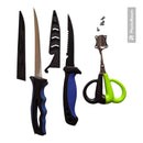 1 Set of Fishing Tools Including a Fish fillet Knife,a Bait Cut Knife and a Floating PE Fishing Line Scissors Fishing Tackle - Bait Tackle Direct