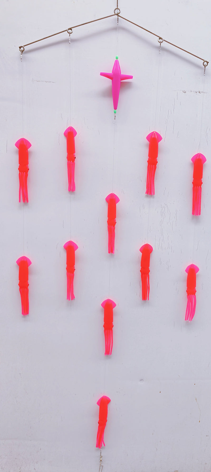 Masterpro Pink Squid Spreader Bar Game Fishing Trolling Teaser 5 Rings Marlin Tuna Mahi   Pink - Bait Tackle Direct