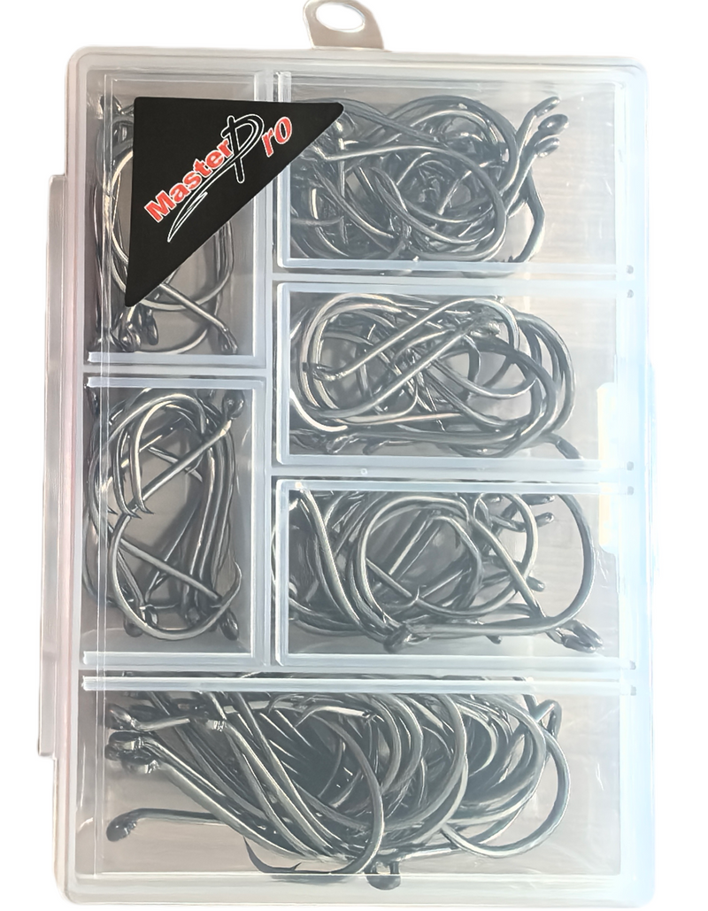 MASTERPRO 100pcs Octopus Circle Hooks – Sizes 2/0, 3/0, 4/0, 5/0 Fishing  Tackle