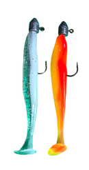 MASTERPRO 12cm Paddle Tail Lures & Jigheads Combo – 30pcs Fishing Tackle Set for Snapper Flathead Salmon – Saltwater Ready - Bait Tackle Direct