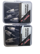 Fishing Saltwater Jig Head Hooks 7/0 – 1 oz (7.2cm) | 10 Pack (2 Boxes of 5) Tackle Hooks - Bait Tackle Direct