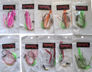 MasterPro Sliding Skirt Single Hook Rigs 10pcs | 4/0 5/0 6/0 | 60lb Line | Lumo Beads | Sliding Skirt | Aussie Saltwater Snapper Rig