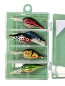 MASTERPRO Floating Crankbait 5pc Set 7cm 5.5g – With Tackle Box CLEARANCE SALE