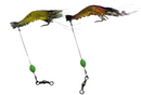 12 pre-rigged soft prawn lures in 2 proven colours, built for Australian saltwater fishing.