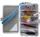 MasterPro Double-Sided Metal Lure Fishing Kit – 8 Metal Lures + 5 Paddle Tails + 5 Jigheads