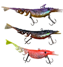 MASTERPRO 5PCS Premium Articulated Shrimp Lure Kit – 2 Realistic Designs + FREE Tackle Box | 10cm | 11g | Only $24.90