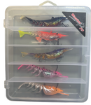 MASTERPRO 5PCS Premium Articulated Shrimp Lure Kit – 2 Realistic Designs + FREE Tackle Box | 10cm | 11g | Only $24.90