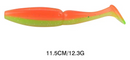 MASTERPRO® 11.5cm Paddle Tail Soft Plastic Fishing Kit – 12pcs + Jig Heads + FREE Tackle Box