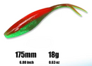 MASTERPRO® 17.5cm Fork Tail Soft Plastic Fishing Kit – 10 Jig Heads + FREE Tackle Box