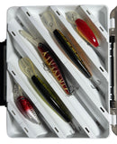 MASTERPRO Double‑Sided Fishing Lure Box + FREE 10 Assorted Hard Body Lures