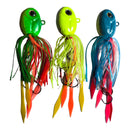 3X Riged Lead Jig Heads 90g Each on 3 Different Colours With Hooks Fishing Tackle Hooks - Bait Tackle Direct