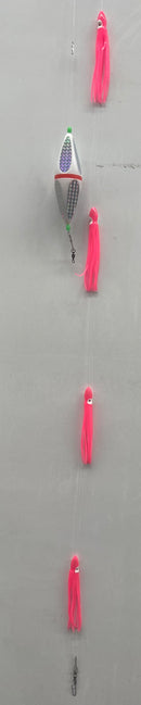Masterpro Daisy Chain Gmae Fishing Teaser Pink With a Large Teaser Float - Bait Tackle Direct
