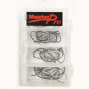 MasterPro 20pcs Weighted Weedless Hooks – Soft Plastic Worm Jighead Fishing Kit Tackle Hooks - Bait Tackle Direct