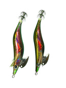 MASTERPRO Fishing Squid Jig 3.0 – “Golden Fireback” Color – Twin Pack Tackle Hooks - Bait Tackle Direct