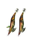 MASTERPRO Fishing Squid Jig 3.0 – “Red Tiger” Color – Twin Pack Tackle Hooks - Bait Tackle Direct