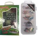 MASTERPRO Fishing Trout Pack – Complete Trout Bait & Spinner Kit Hooks Tackle