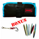 Fishing Jigging Lead Fish Bag BONUS +Jig assistant Hook +1x Lead Fish (Random) - Bait Tackle Direct