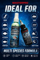 MASTERPRO Ocean Strike System Spray + Oil Combo Saltwater Lure Scent Fishing Attractant Australian Waters