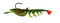 MasterPro 4-Pack Lifelike Prawn Soft Lures – 10cm/13.5g – Pink & Green – Internal Weighted Jig Head – Ideal for Aussie Estuary & Inshore Fishing - Bait Tackle Direct