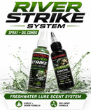 MASTERPRO River Strike System – Freshwater Lure Scent Spray + Oil Combo