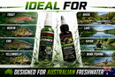 MASTERPRO River Strike System – Freshwater Lure Scent Spray + Oil Combo