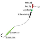 3 X Masterpro Reef & Snapper Running Fishing Rigs With Single Octopus 5/0 Hook - Bait Tackle Direct